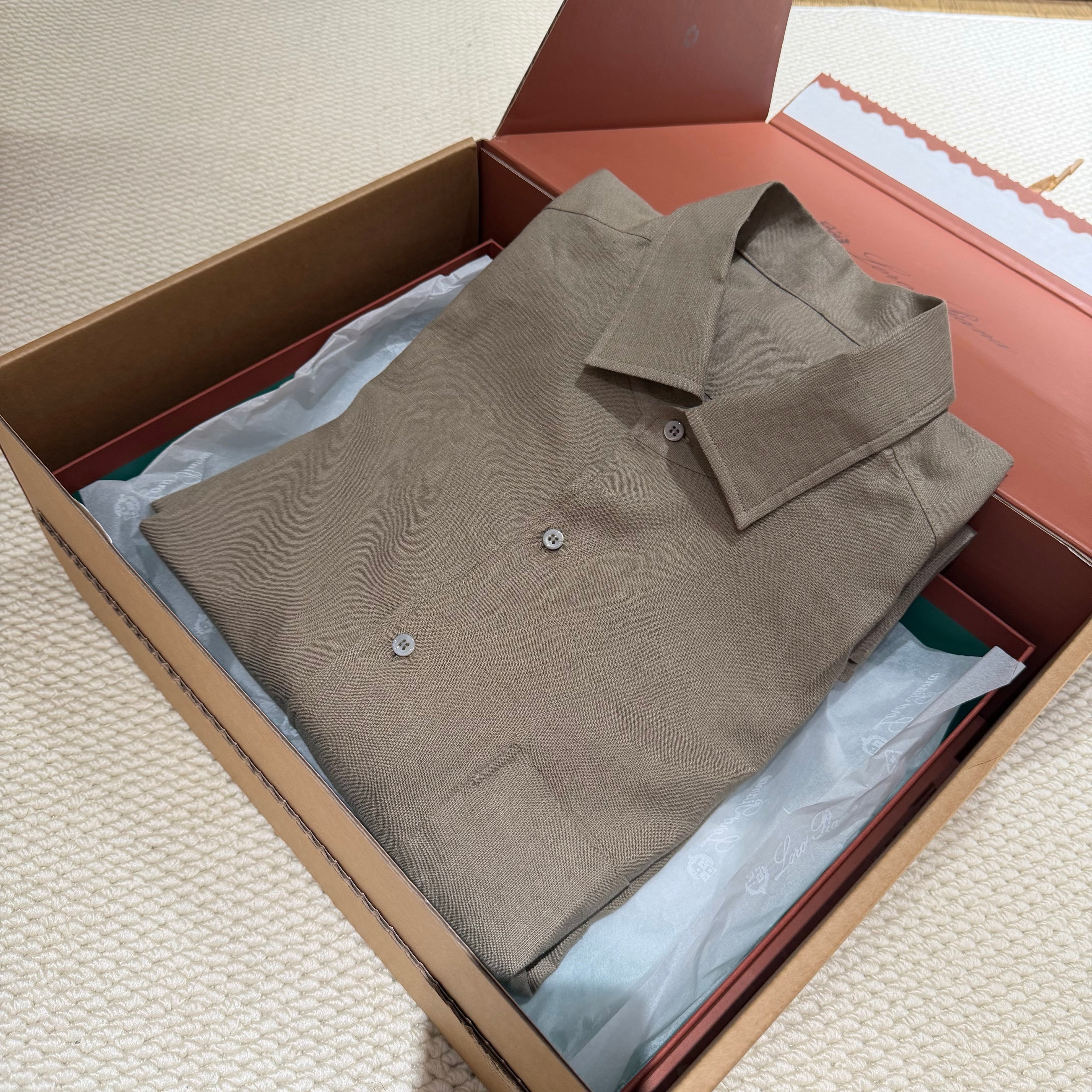Premium European Linen Resort Set – Olive Taupe