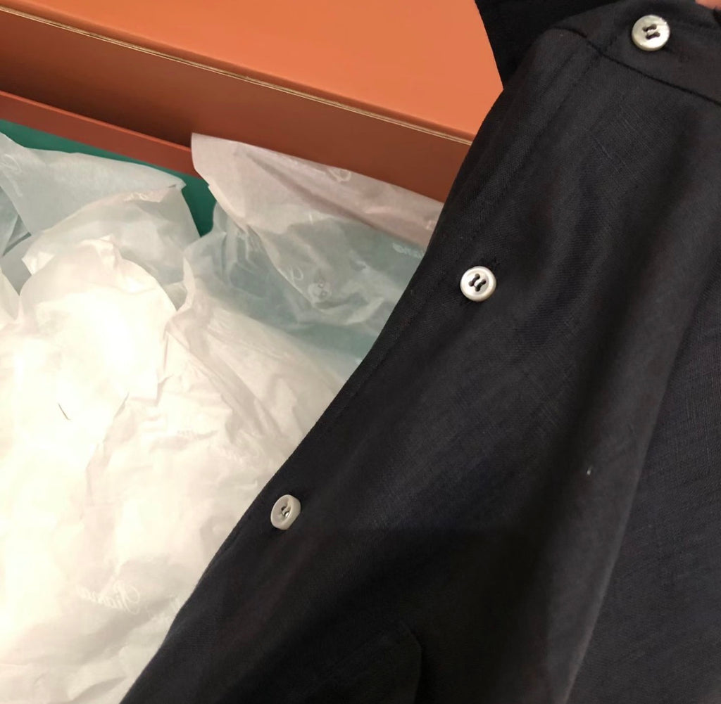 Premium European Linen Resort Set – Black Edition
