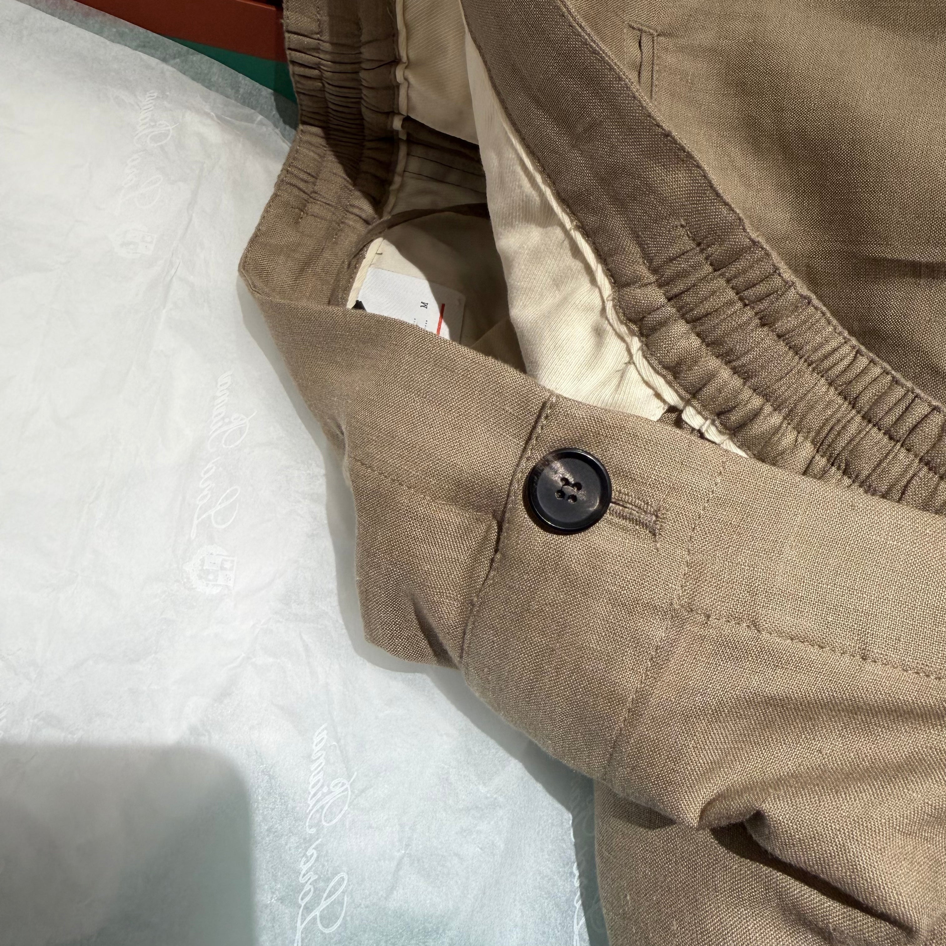 Premium European Linen Resort Set – Olive Taupe