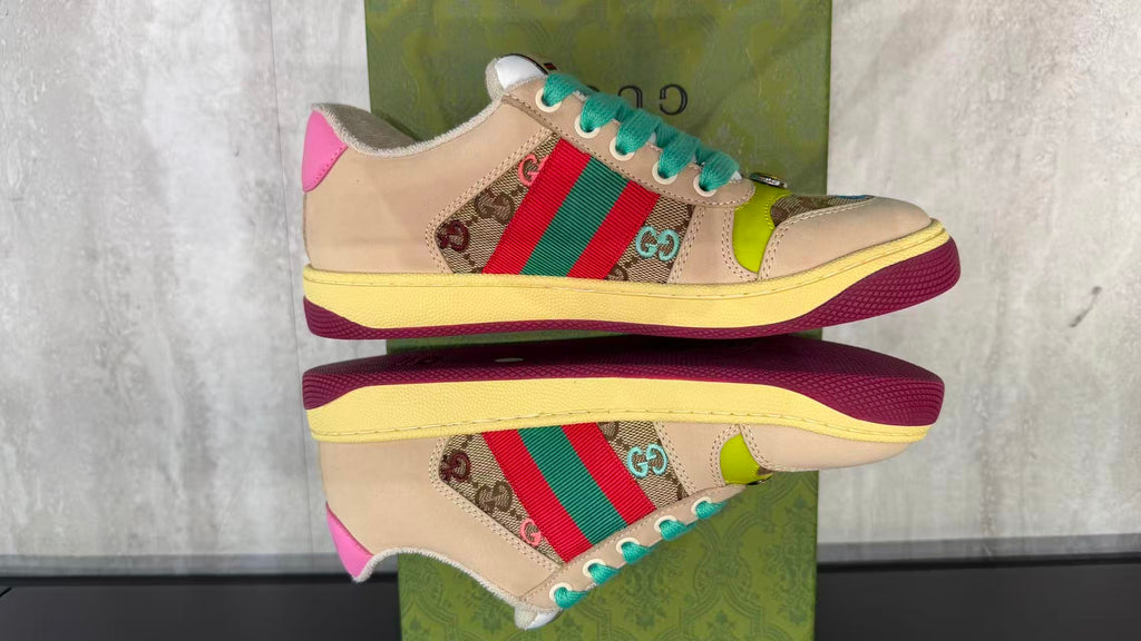 Signature Riviera Sneakers – Beige Multicolor