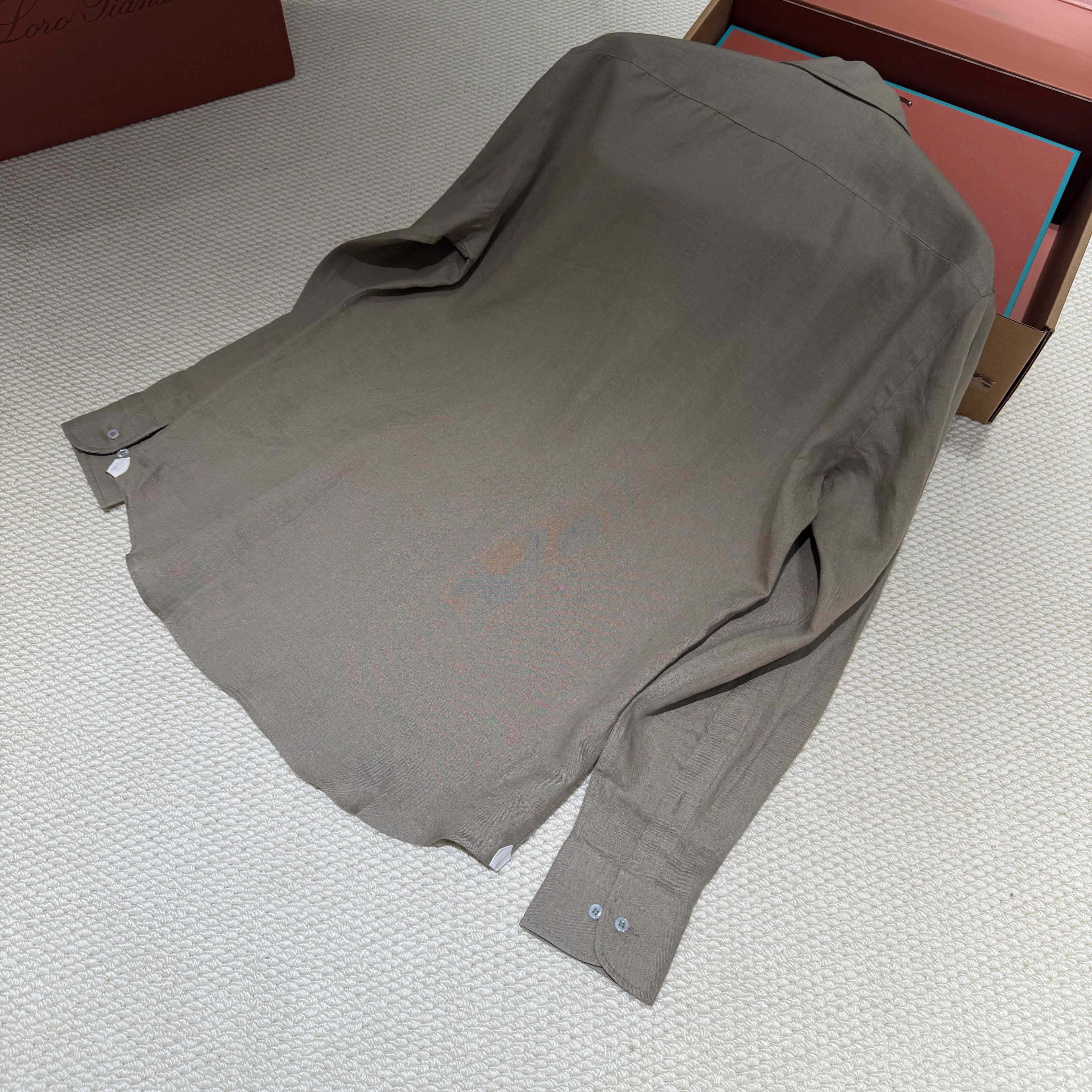 Premium European Linen Resort Set – Olive Taupe