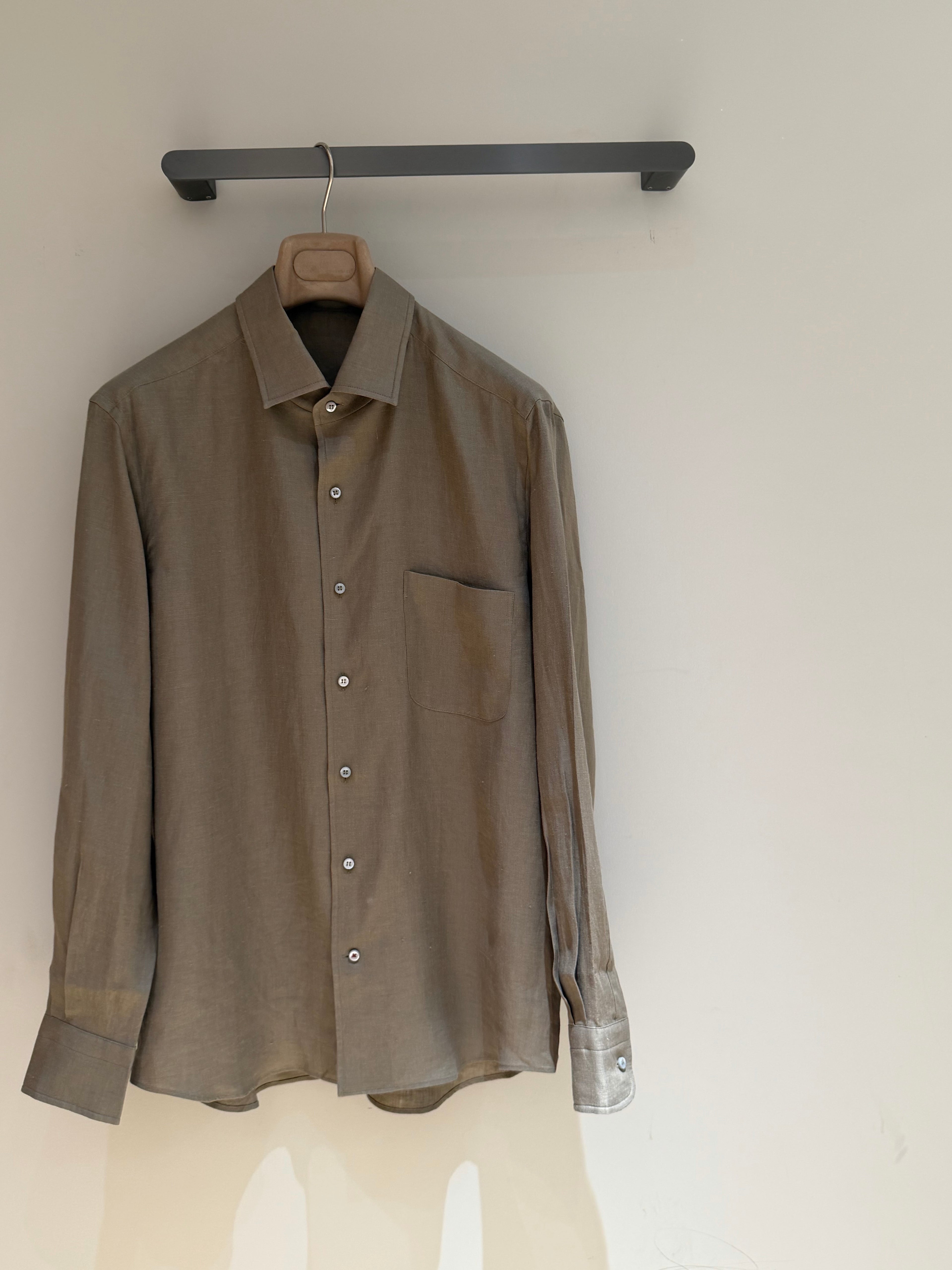 Premium European Linen Resort Set – Olive Taupe